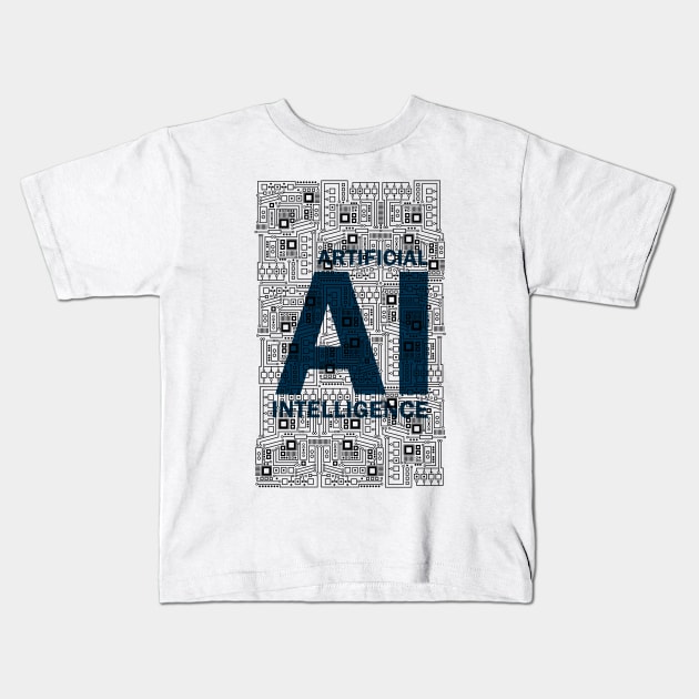 Artificial Intelligence - AI Kids T-Shirt by Bohnenkern